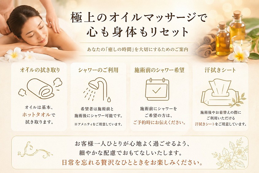 名古屋　メンズセラピスト　リンパマッサージ